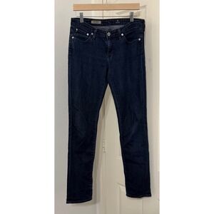 AG Adriano Goldschmied Womens sz 28R‎ The Stevie Slim Straight Jeans Dark Wash